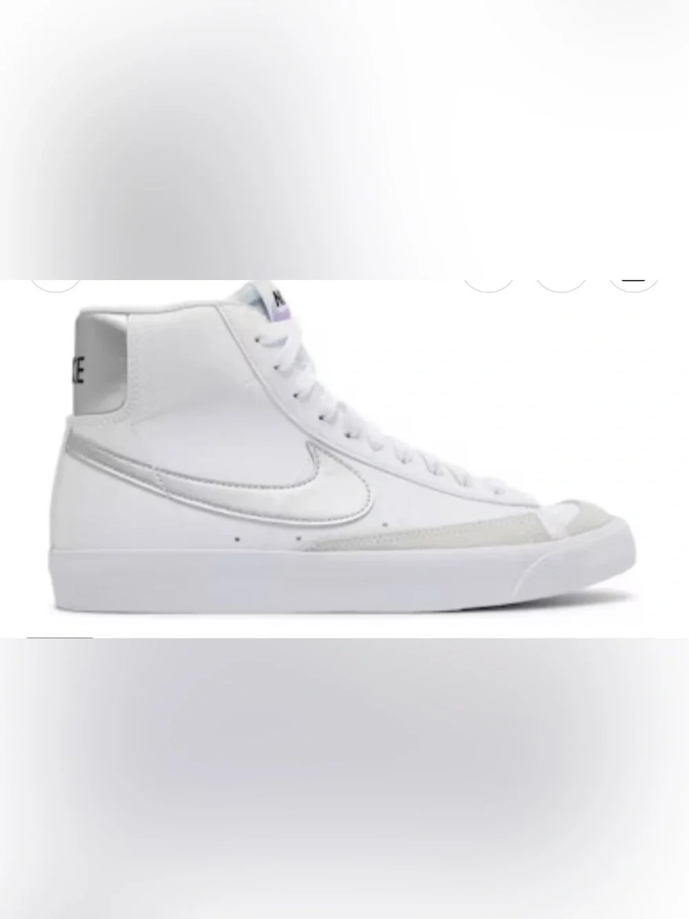 Nike (GS)‎ Nike Blazer Mid '77 'White Metallic Silver' KID'S Size 3.5Y
